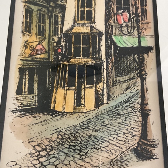 Vintage High Quality Solid Wood Framed Old Montreal Art. - Picture 3 of 14